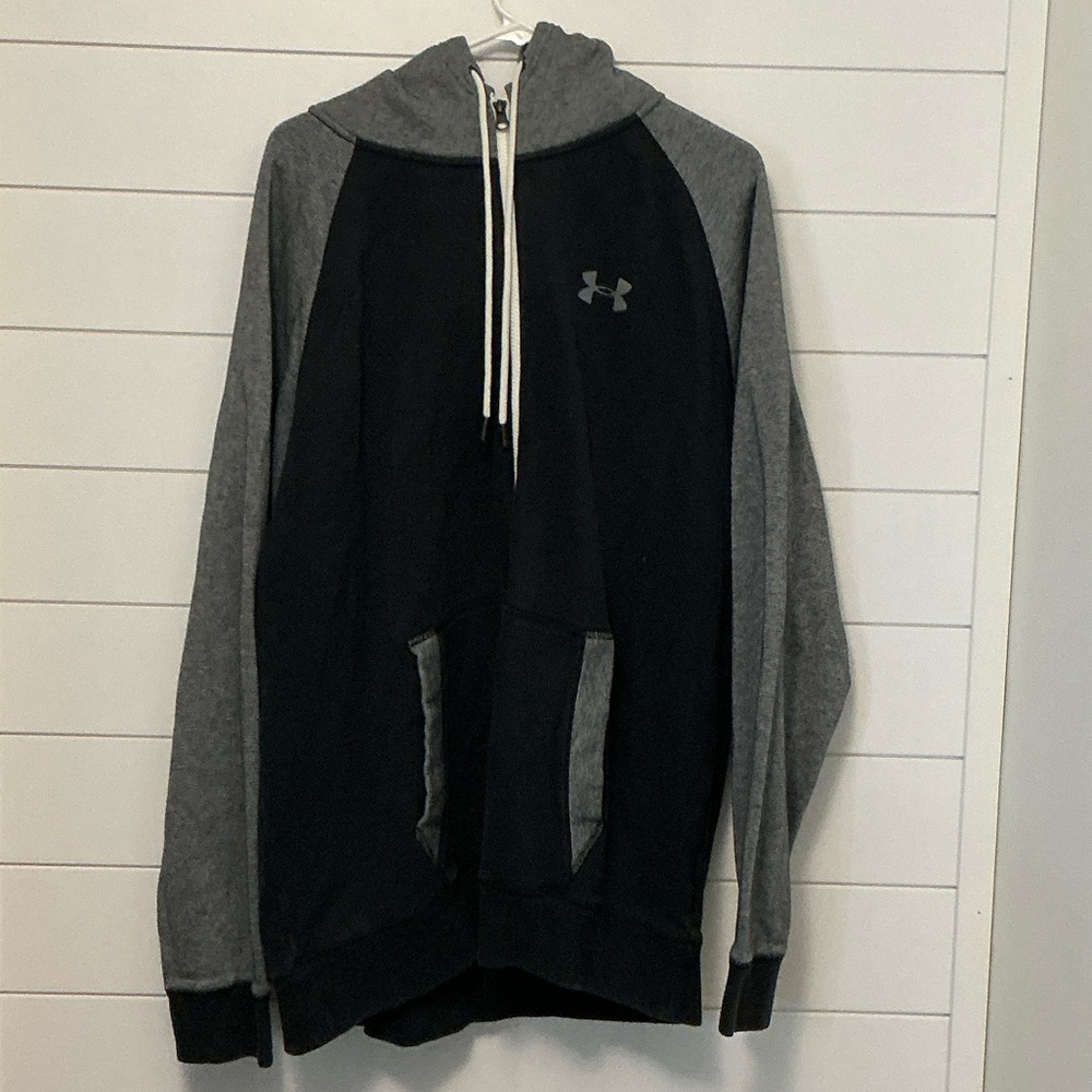 Under Armour Men's Black and Gray Hoodie